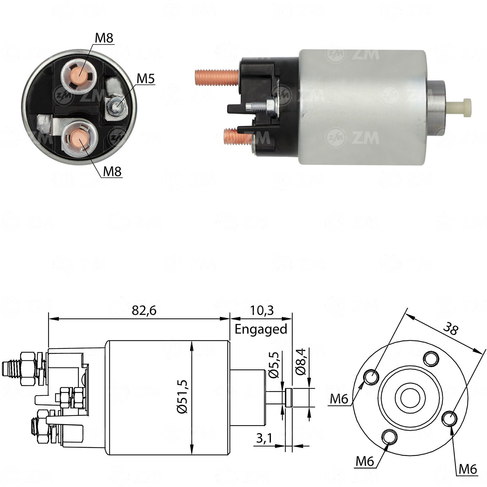 ZM 6993 - MARŞ OTOMATİĞİZ 12V