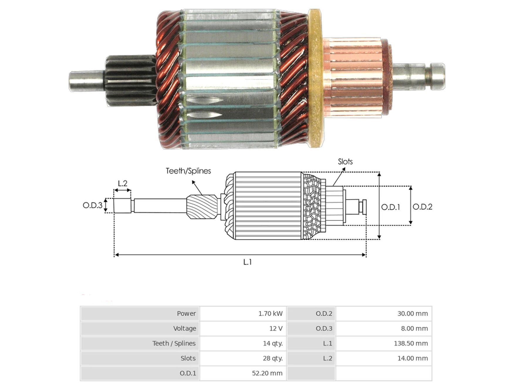 MARS KOLLEKTORU 12V 14 DIS BMW 1.16 - 3.16 - 3.18 - 3.20 / MINI COOPER (138 SERISI) START - STOP