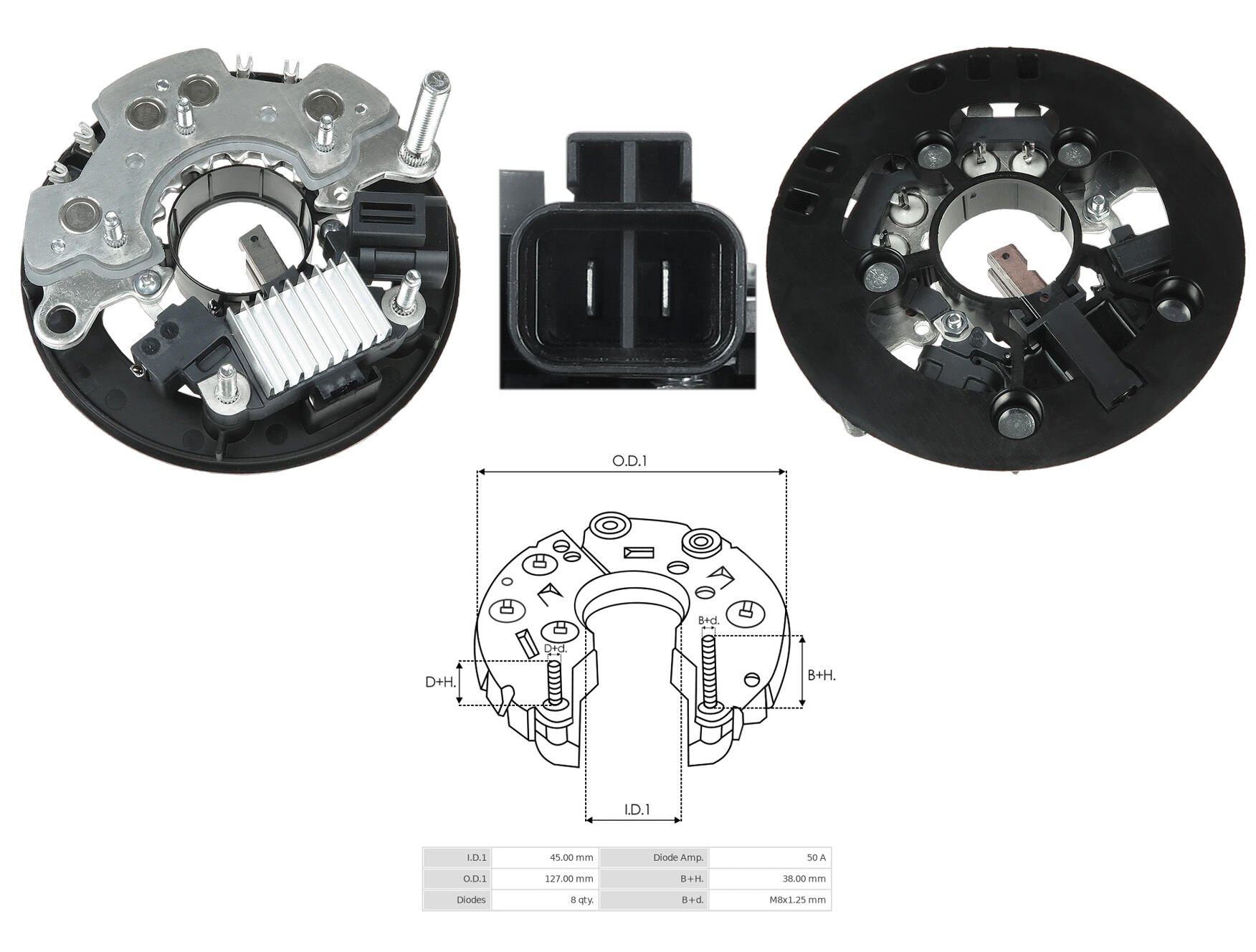 URV H 030 - ALTERNATÖR DİYOT TABLASI 12V