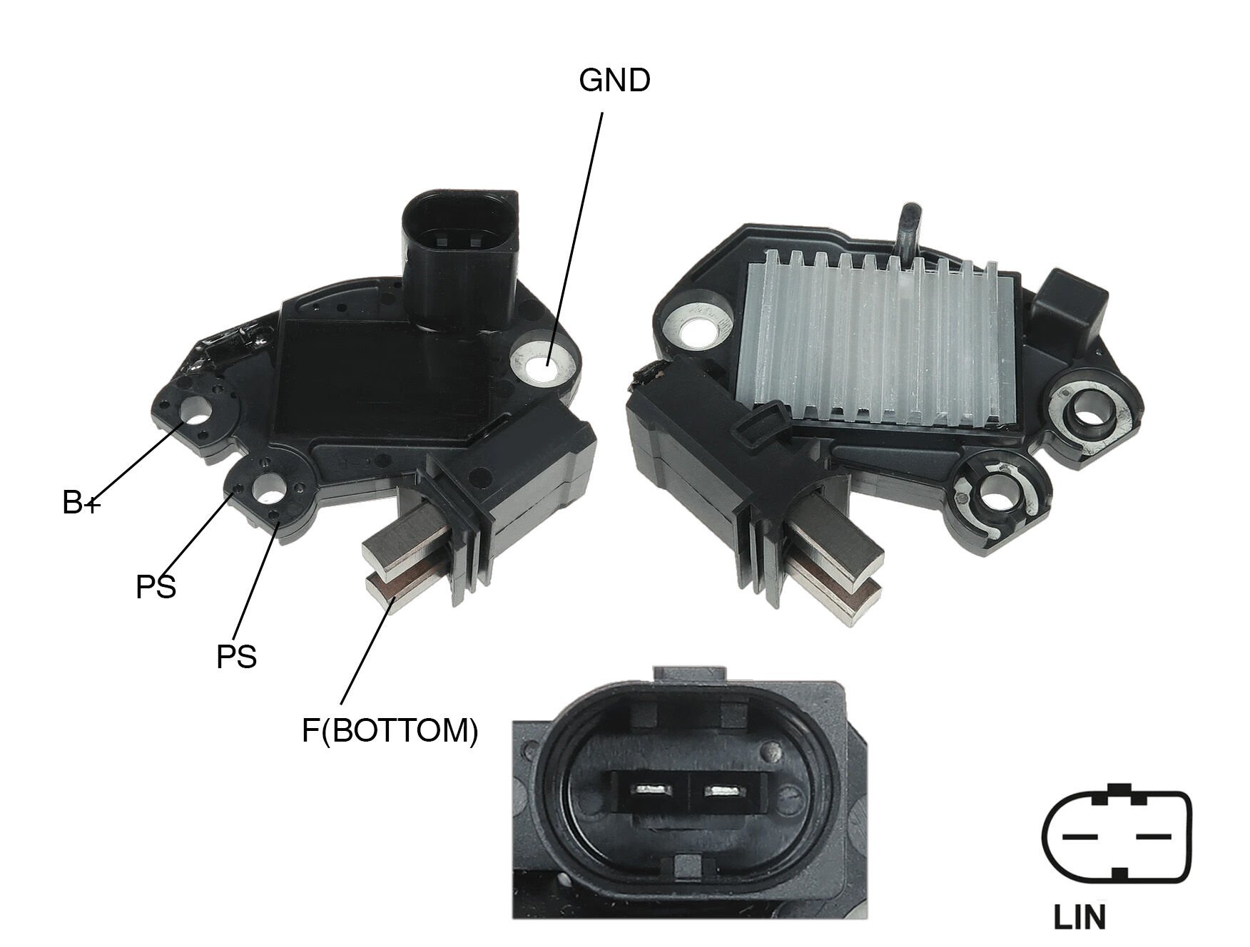 ALTERNATOR KONJEKTOR 12V LIN-X(DUMMY) TERMINAL MERCEDES VITO 109 2.2 CDI 180 AMP ALTERNATOR SERVICING: VALEO TG17C061 - 0