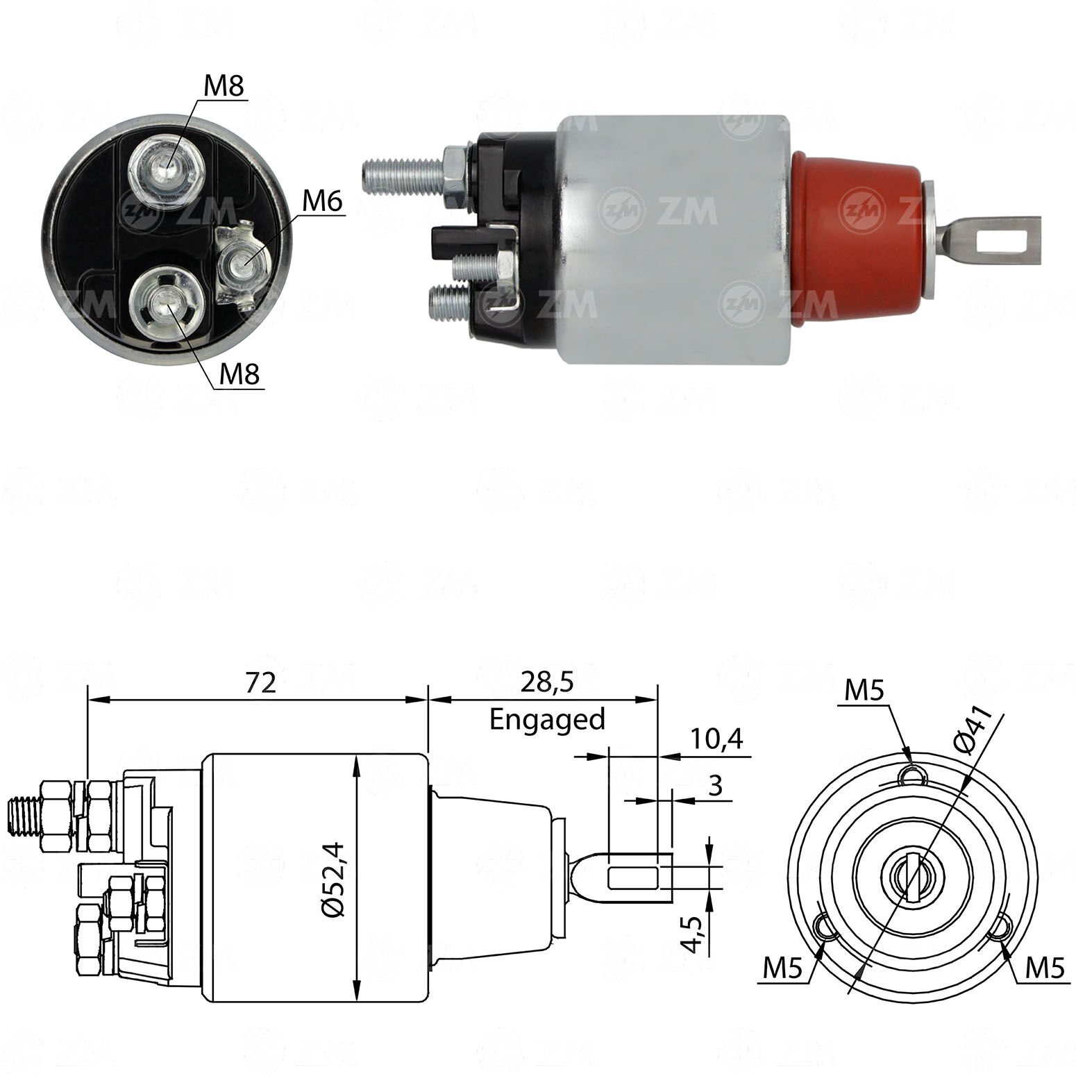 ZM 3382 - MARŞ OTOMATİĞİ 12V