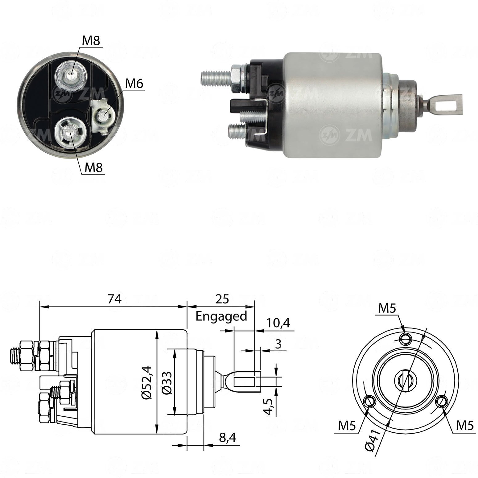 ZM 2381 - MARŞ OTOMATİĞİ 12V