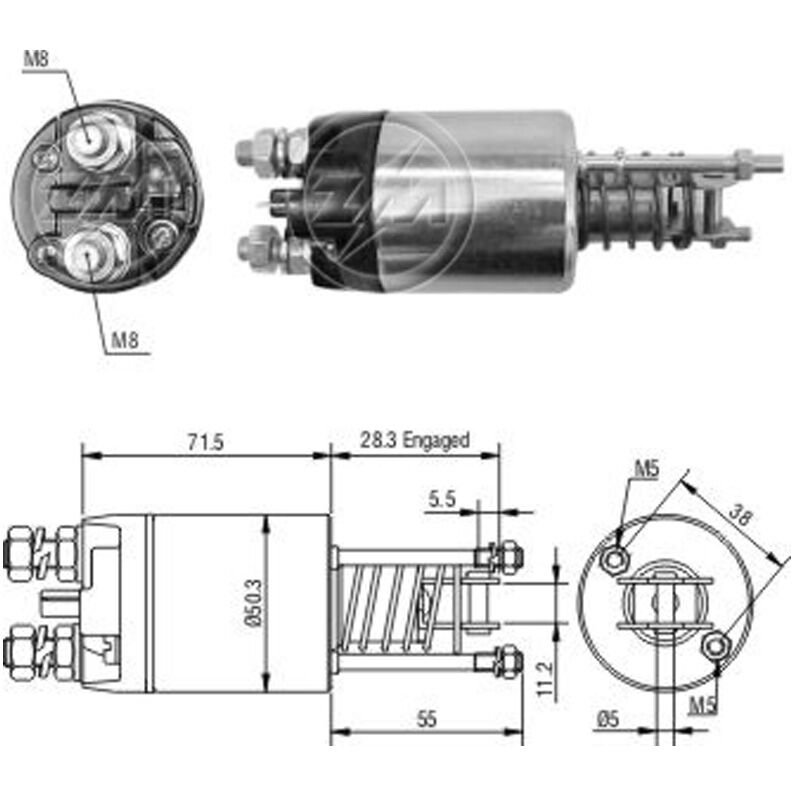 ZM 4651 - MARŞ OTOMATİĞİ 12V