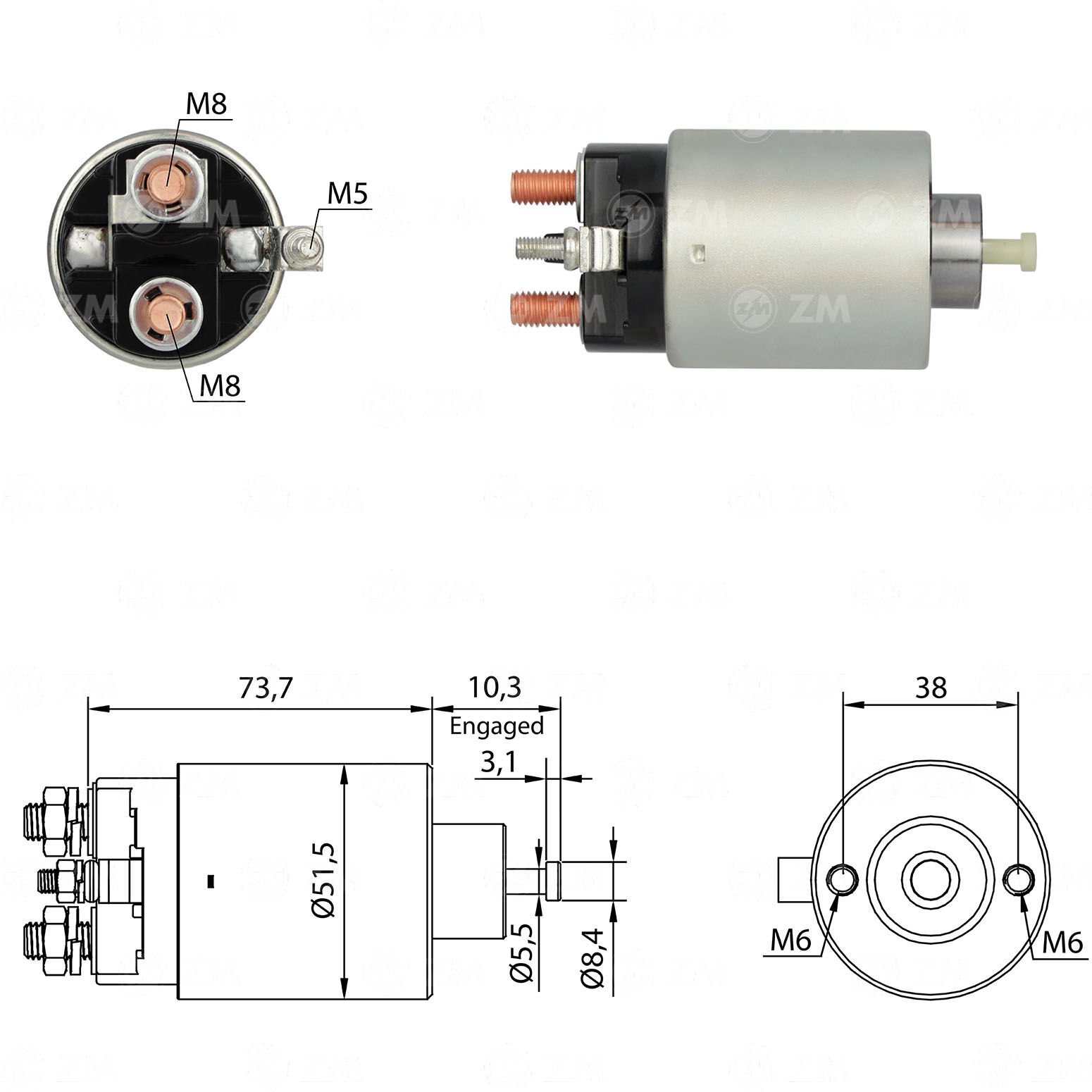 ZM 695 - MARŞ OTOMATİĞİ 12V