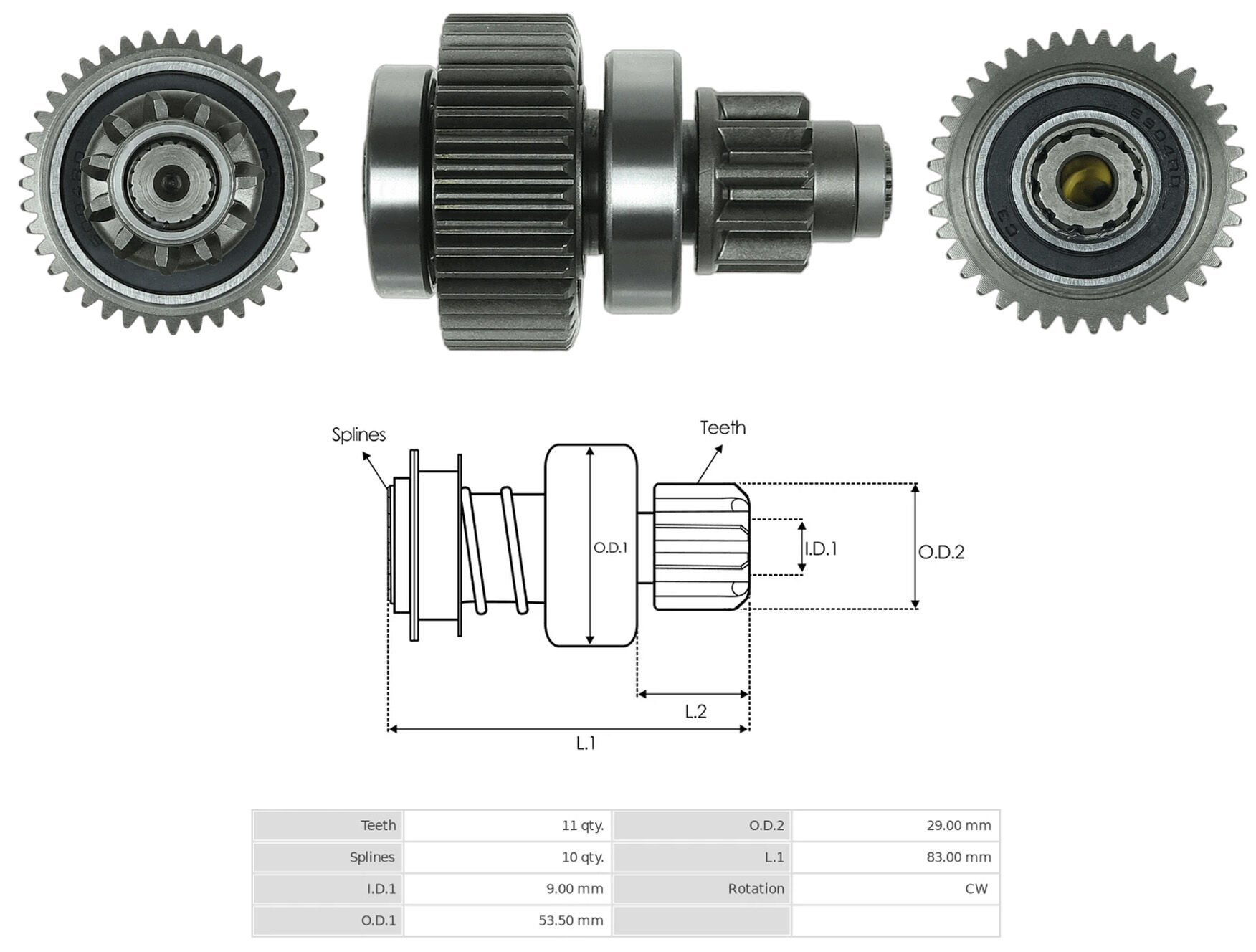 UMD 5411 - MARŞ DİŞLİSİ 11 DİŞ