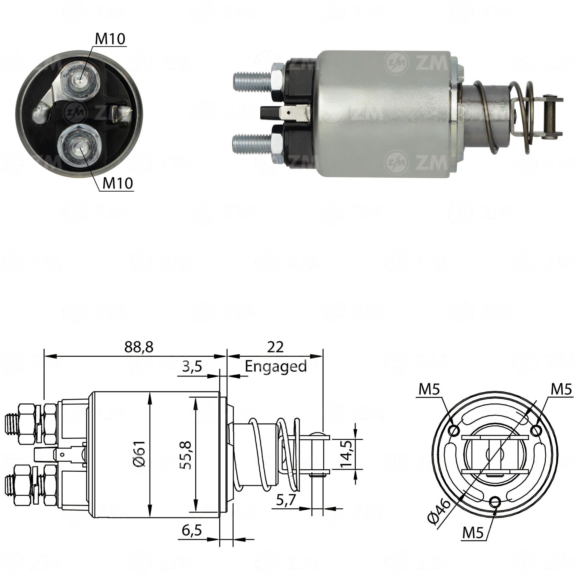 ZM 655 - MARŞ OTOMATİĞİ 12V