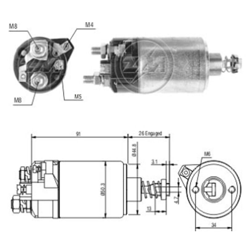 ZM 528 - MARŞ OTOMATİĞİ 12V
