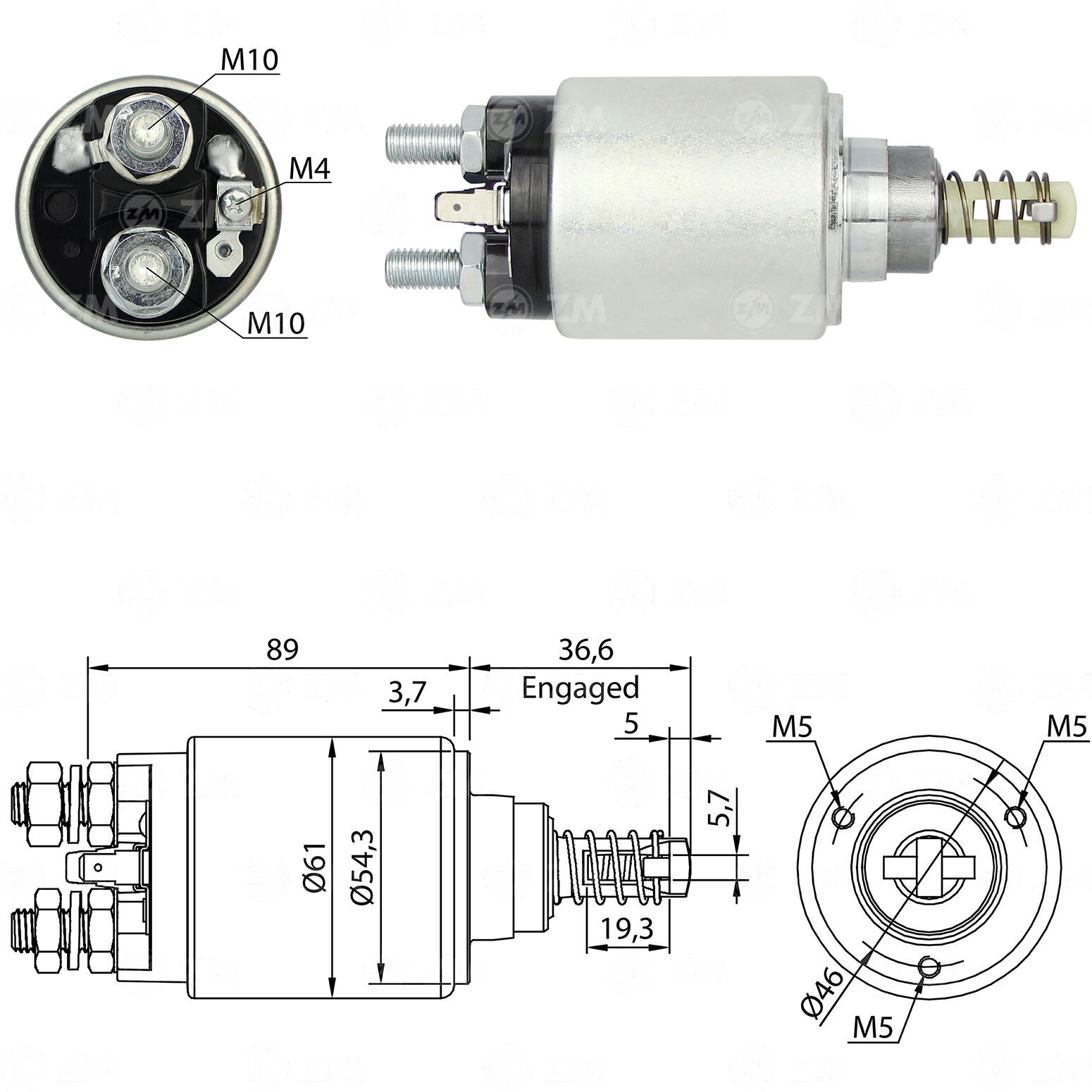 ZM 8640 - MARŞ OTOMATİĞİ 12V