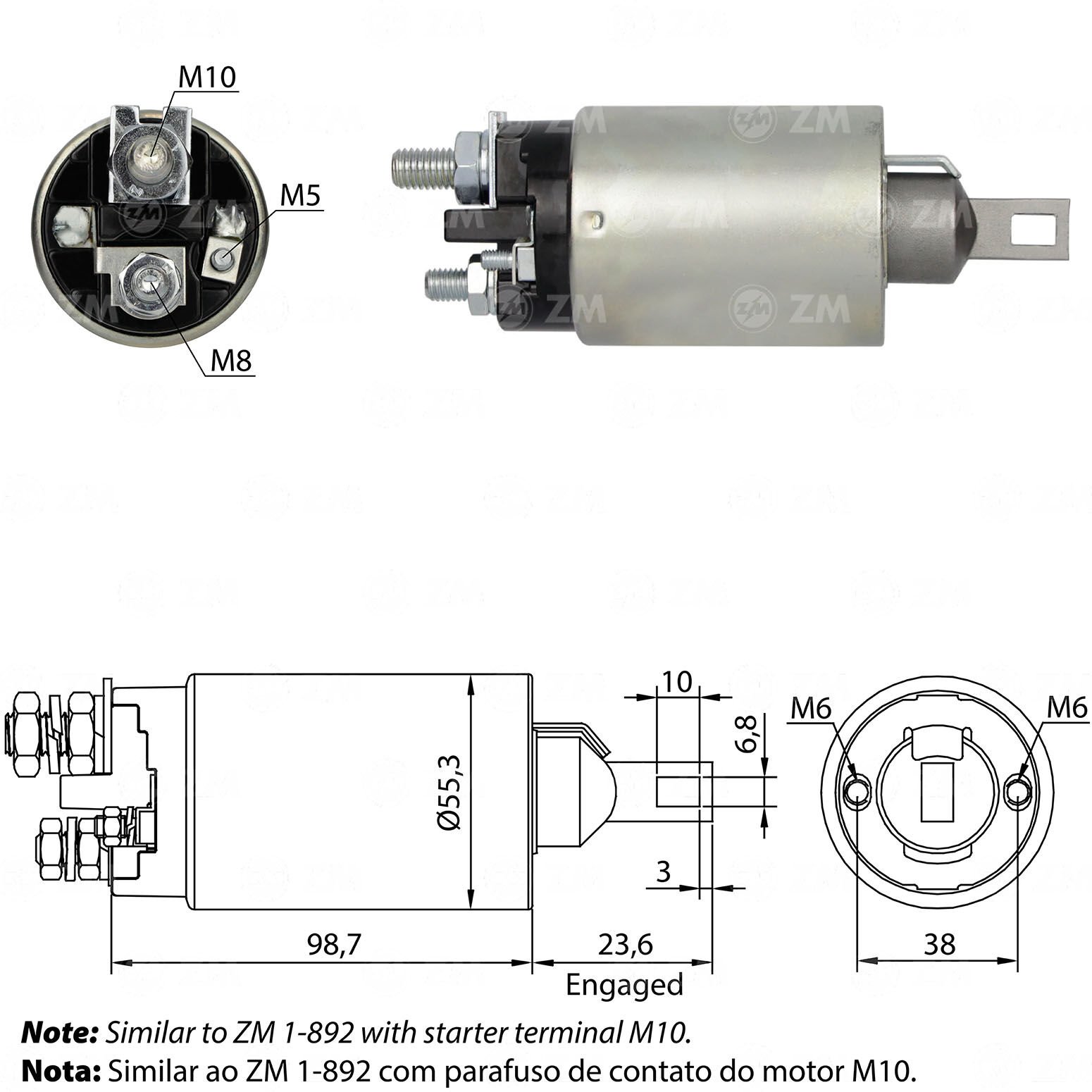 ZM 892 - MARŞ OTOMATİĞİ 12V