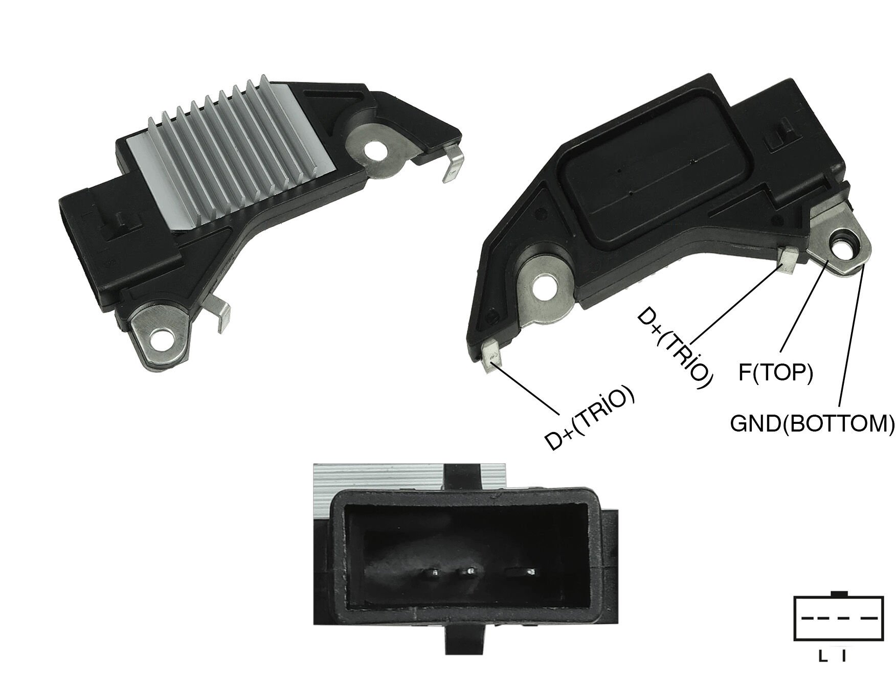 ALTERNATOR KONJEKTOR 12V DAEWOO NUBIRA / LAMOS / ESPERO / LEMANS / CHEVROLET REZZO GM 3 FIS