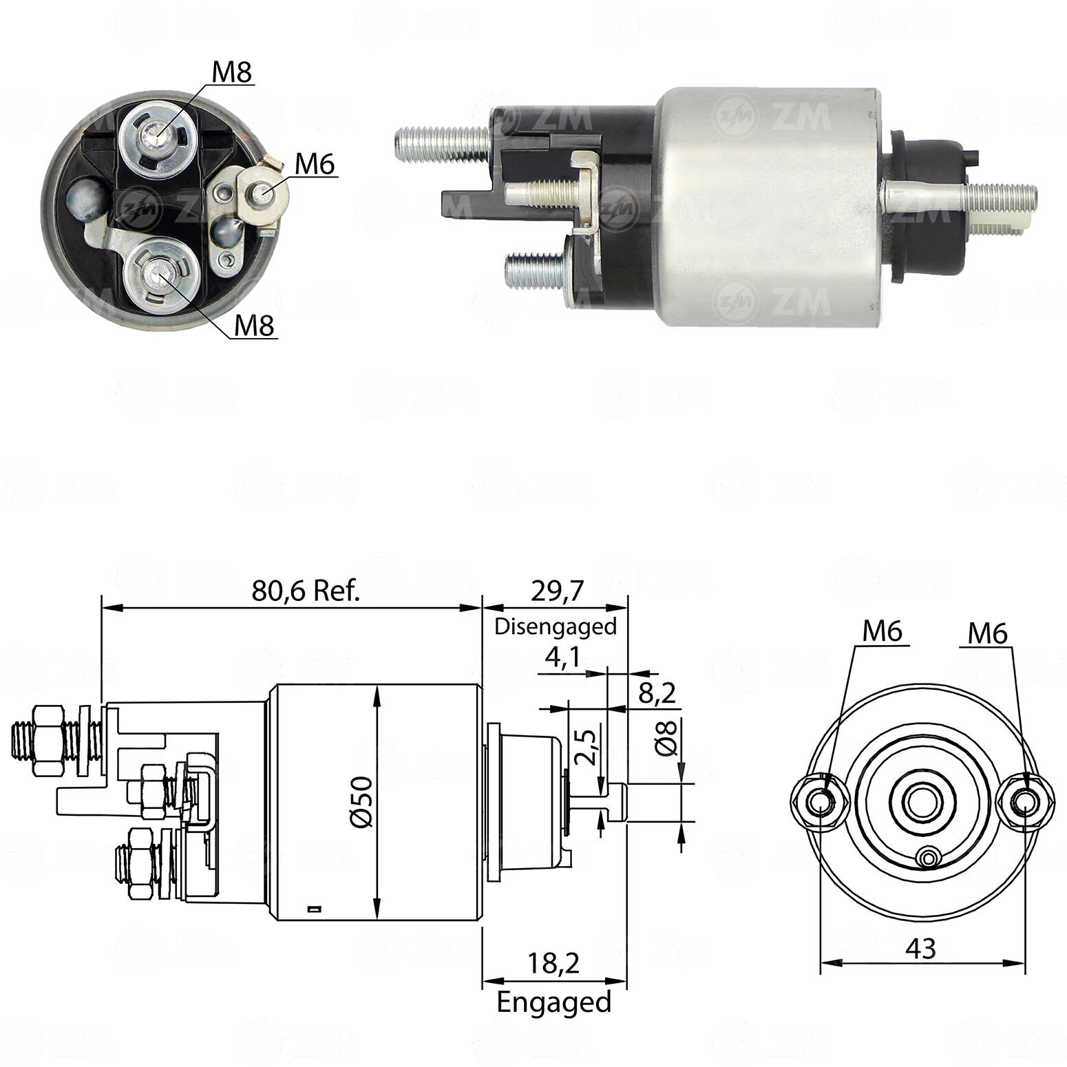 ZM 2708 - MARŞ OTOMATİĞİ 12V