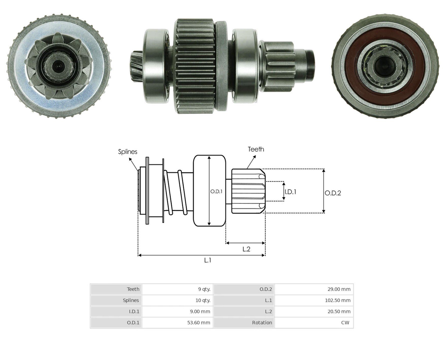 UMD 5435 - MARŞ DİŞLİSİ 9 DİŞ
