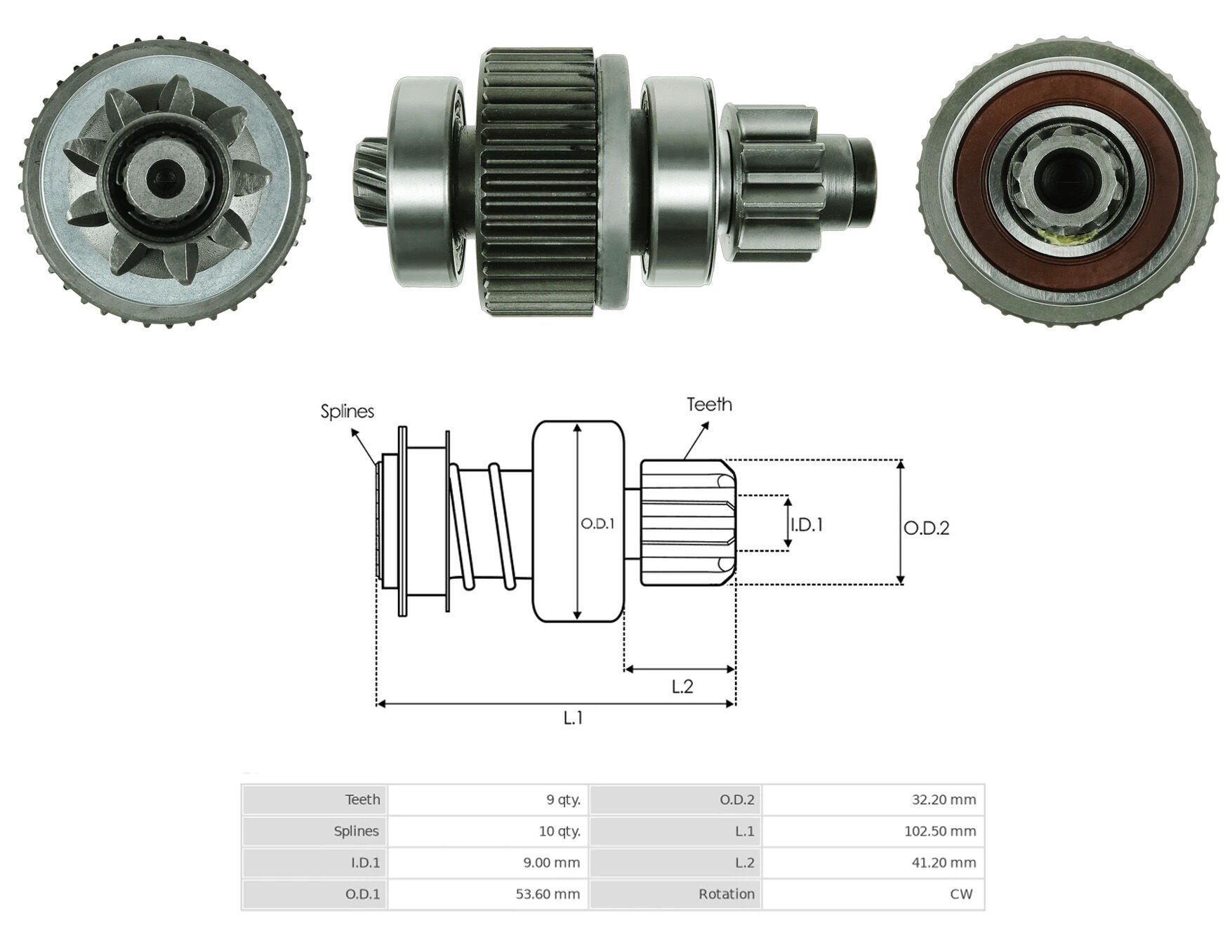 UMD 5436 - MARŞ DİŞLİSİ 9 DİŞ