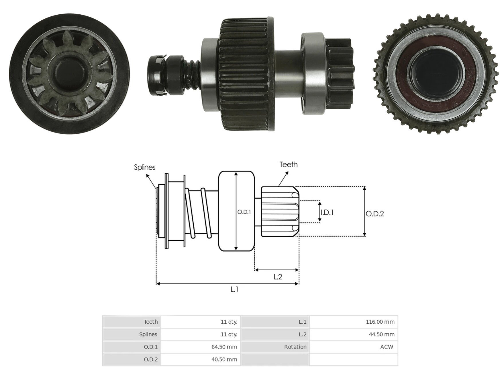 UMD 5458 - MARŞ DİŞLİSİ 11 DİŞ