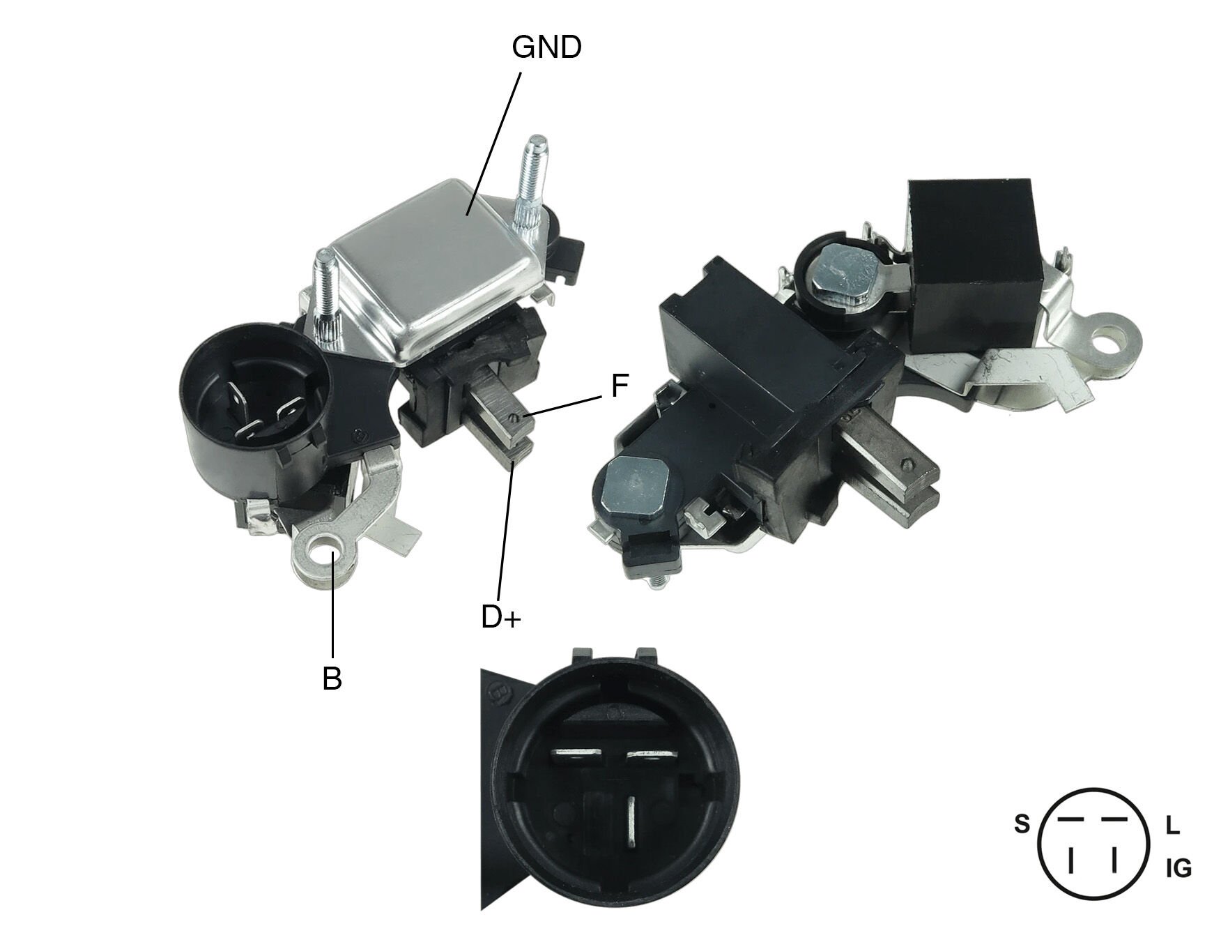 ALTERNATOR KONJEKTOR 12V ISUZU NKR PICK-UP - KAMYONET (YUVARLAK SOKET)