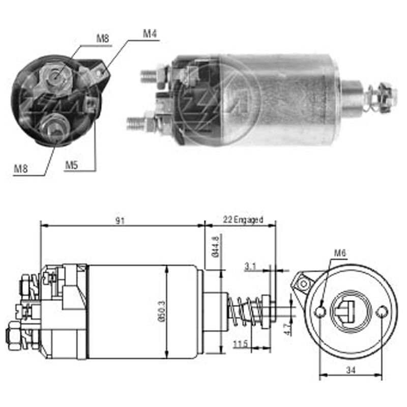 ZM 525 - MARŞ OTOMATİĞİ 12V