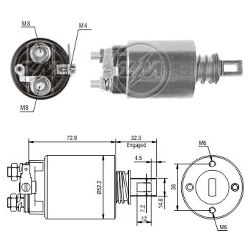 ZM 783 - MARŞ OTOMATİĞİ 12V