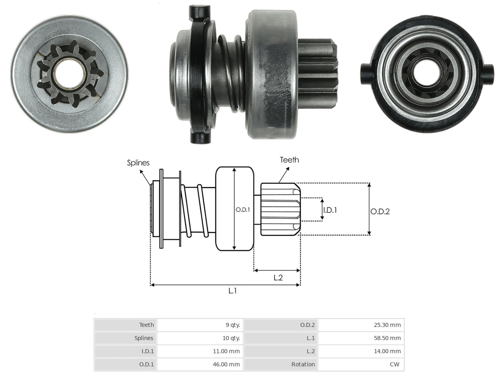 UMD 5490 - MARŞ DİŞLİSİ 9 DİŞ