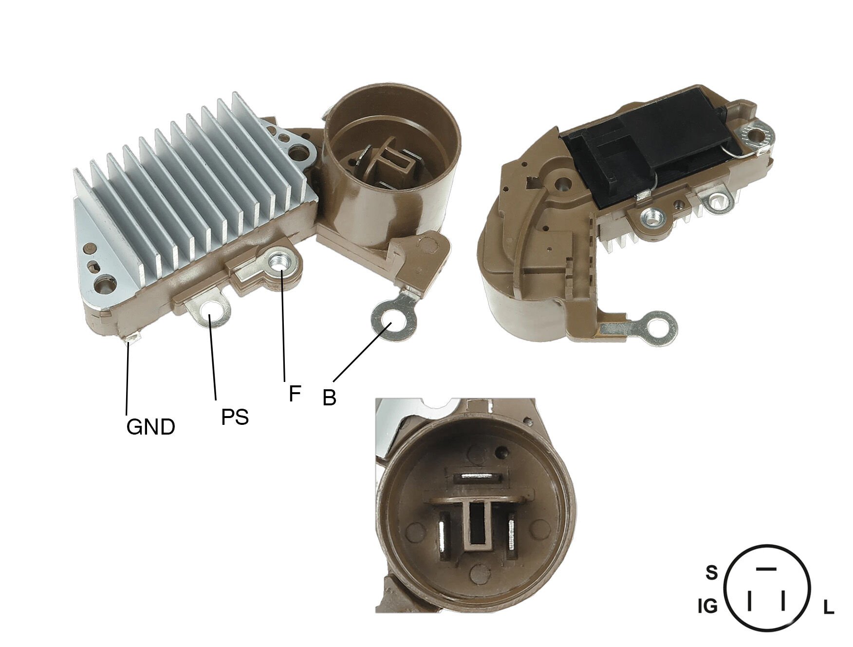 ALTERNATOR KONJEKTOR 12V 57,5 MM DAIHATSU CHARADE / TOYOTA 57,5MM
