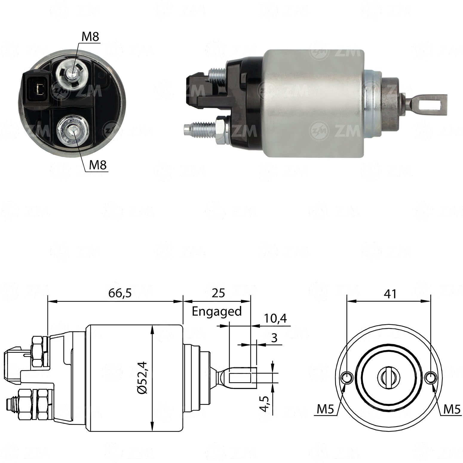 ZM 382 - MARŞ OTOMATİĞİ 12V