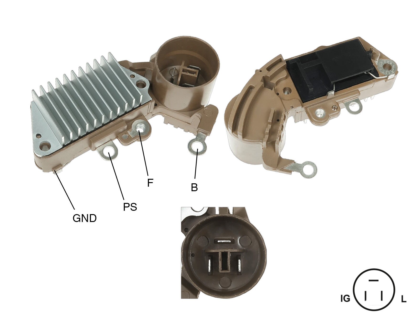 ALTERNATOR KONJEKTOR 12V HONDA CIVIC / ISUZU 63,5MM