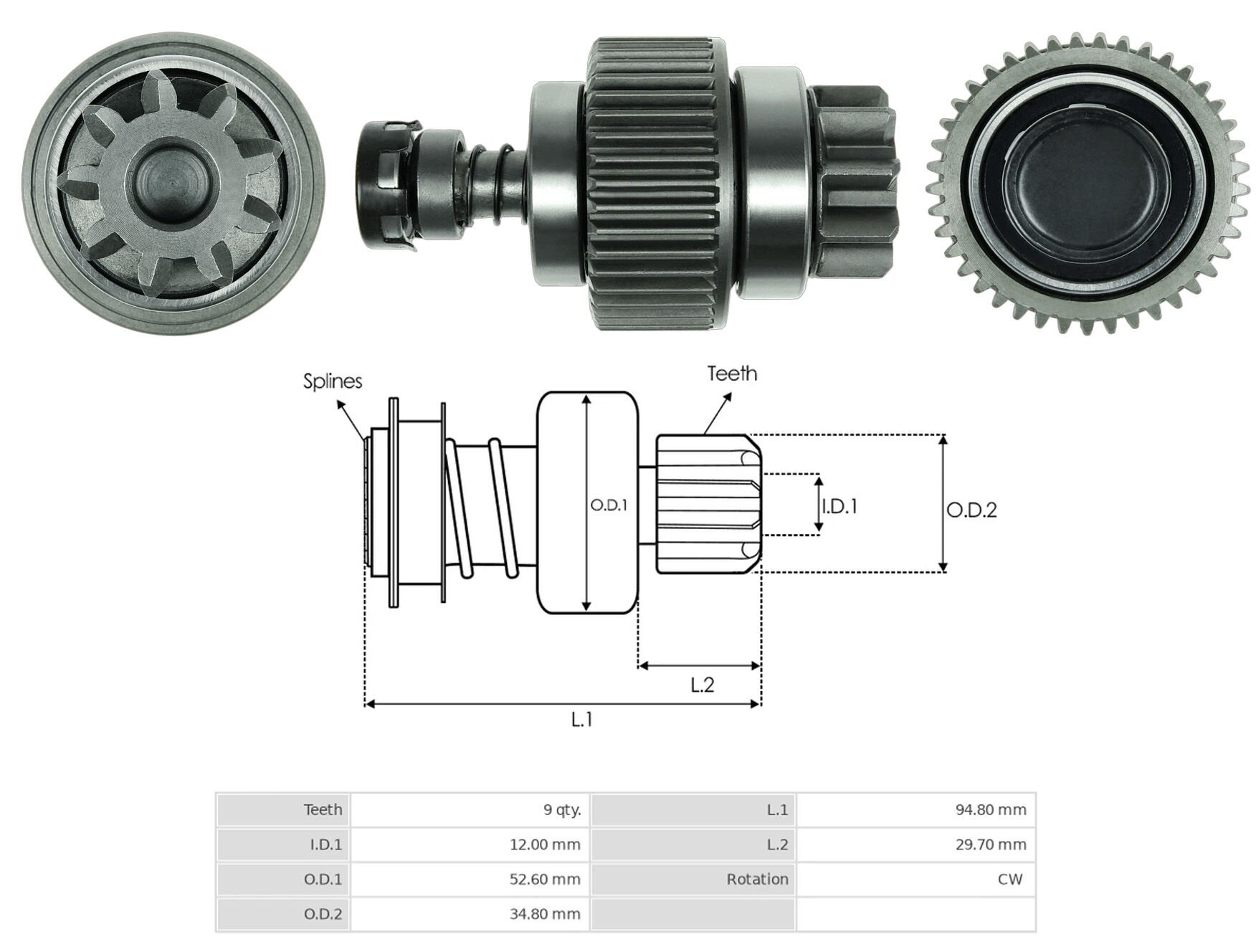 UMD 5505 - MARŞ DİŞLİSİ 9 DİŞ