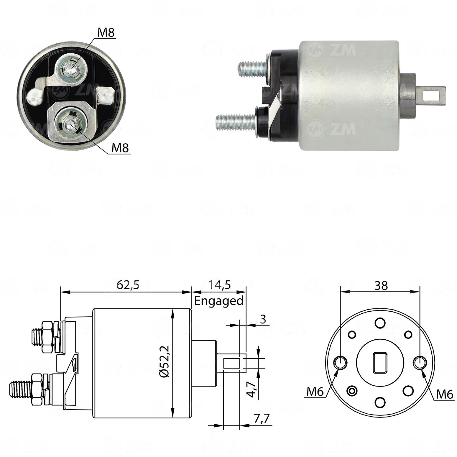 ZM 3710 - MARŞ OTOMATİĞİ 12V