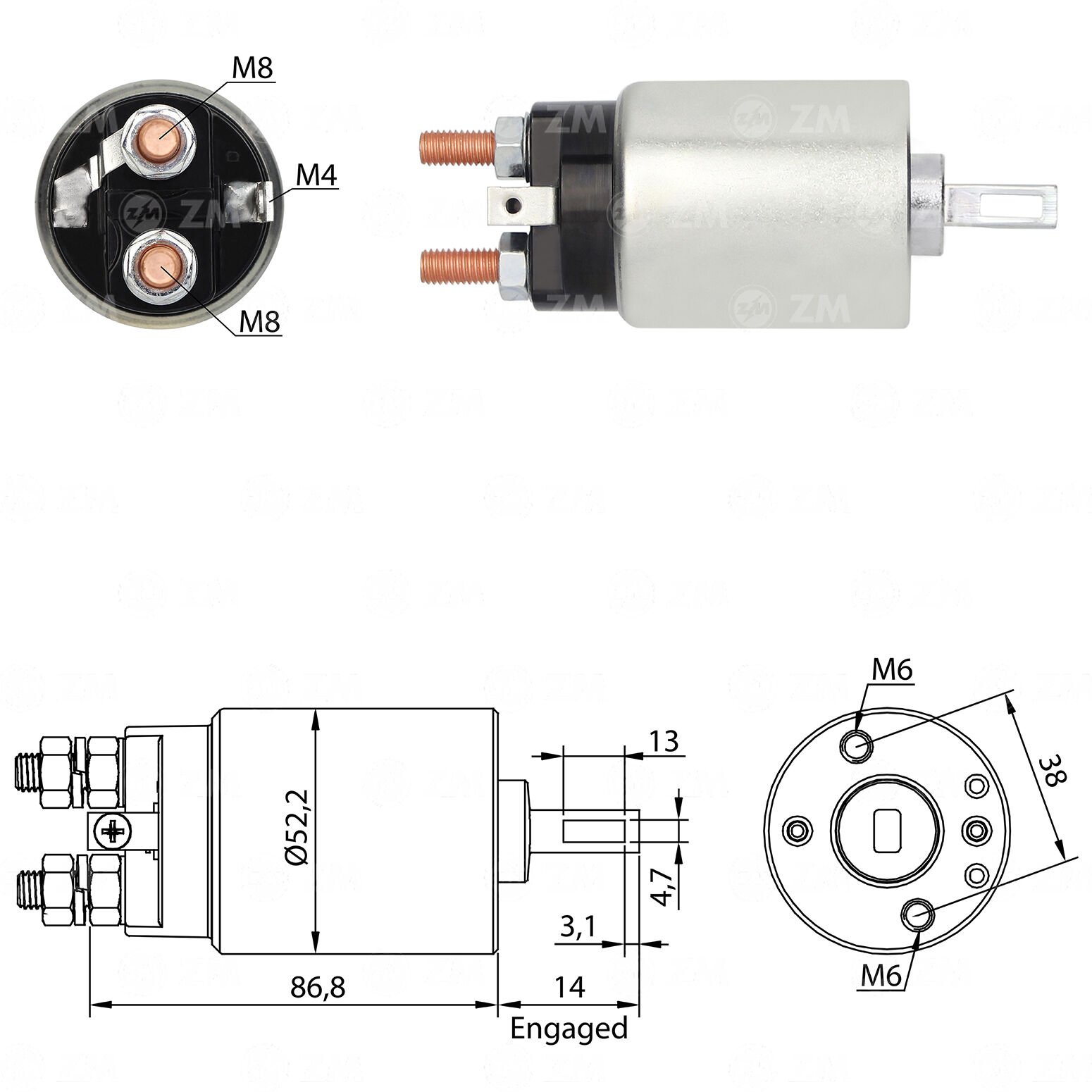 ZM 689 - MARŞ OTOMATİĞİ 12V