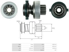 UMD 5514 - MARŞ DİŞLİSİ 10 DİŞ