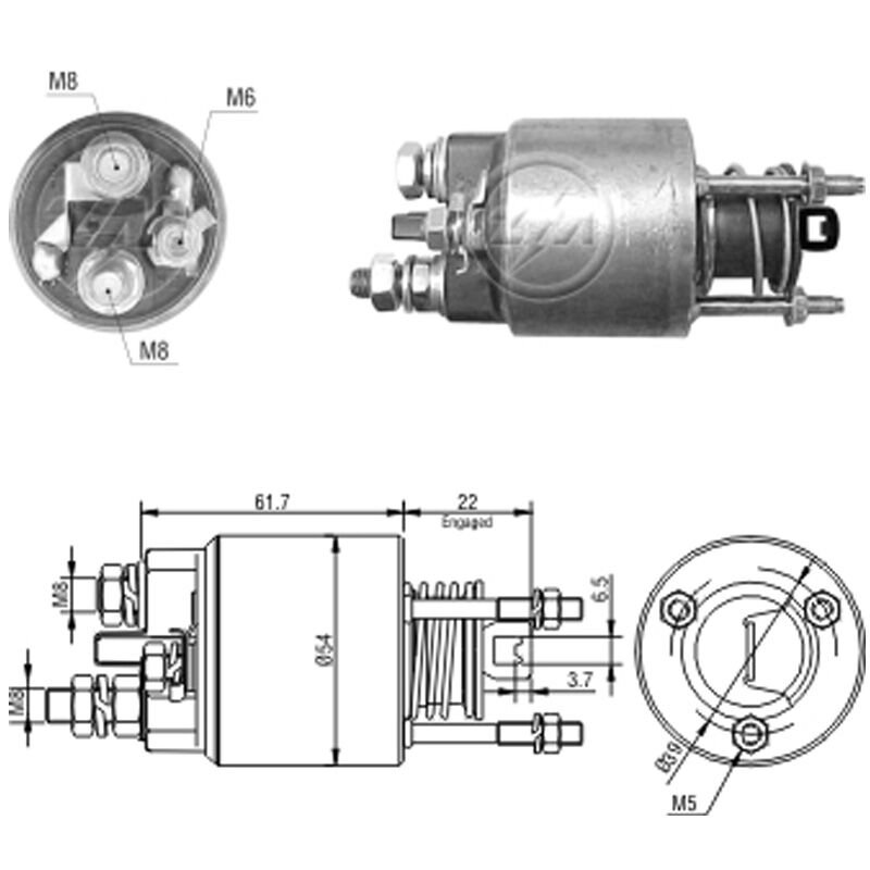 ZM 7595 - MARŞ OTOMATİĞİ 12V