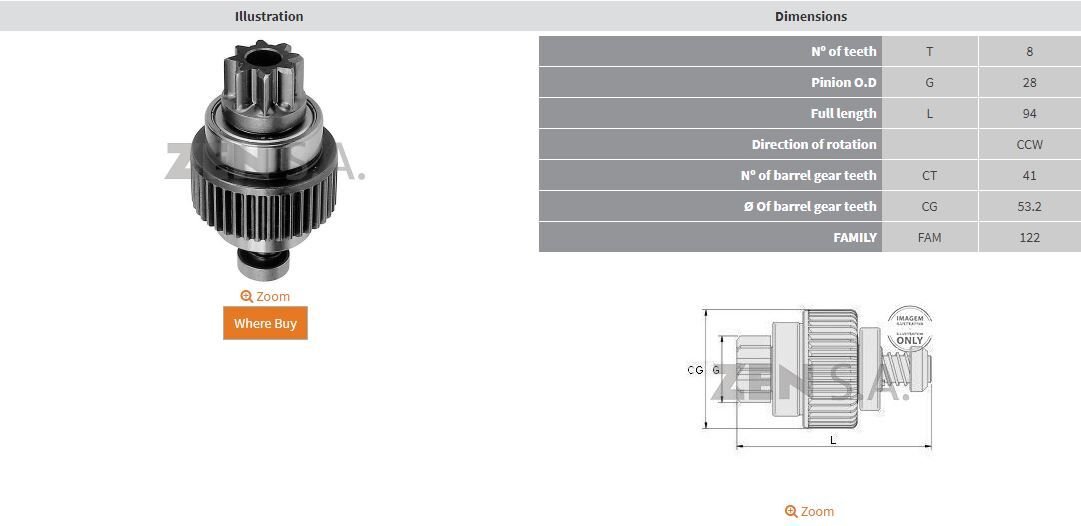 MARS DISLISI 8 DIS NISSAN E16 - NX1600 - NX2000 - PULSAR 1.6 - SENTRA 1.6 (CCW)