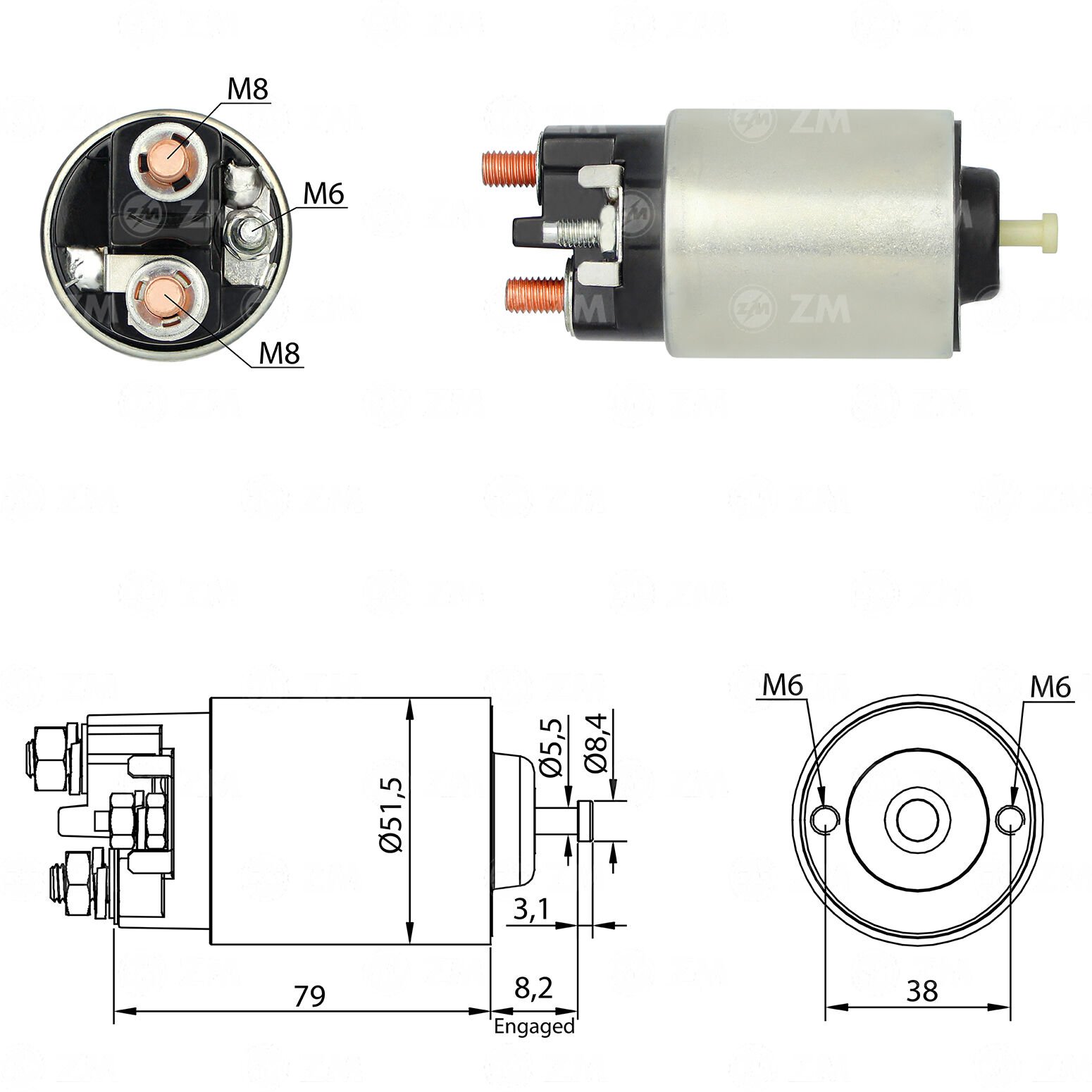 ZM 3993 - MARŞ OTOMATİĞİ 12V