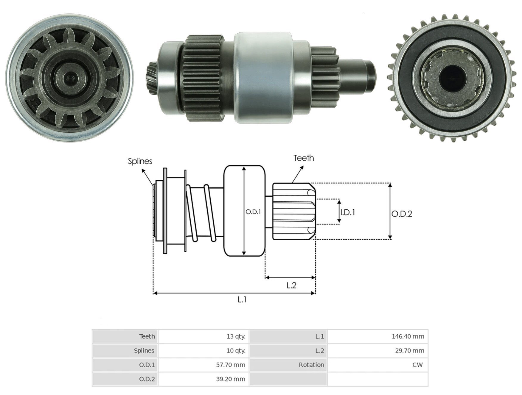 UMD 5542 - MARŞ DİŞLİSİ 13 DİŞ