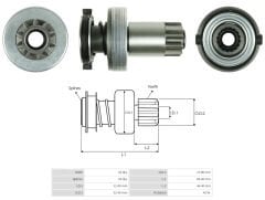 UMD 5553 - MARŞ DİŞLİSİ 10 DİŞ