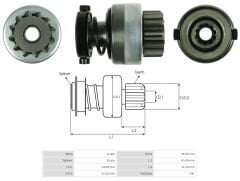 UMD 5555 - MARŞ DİŞLİSİ 12 DİŞ