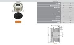ALTERNATOR KASNAK CITROEN BERLINGO - C3 - JUMPER - XSARA PICASSO / PEUGEOT 206 - 407 - 607 - BOXER (6 KANAL)
