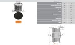ZEN 5624 - ALTERNATÖR KASNAK