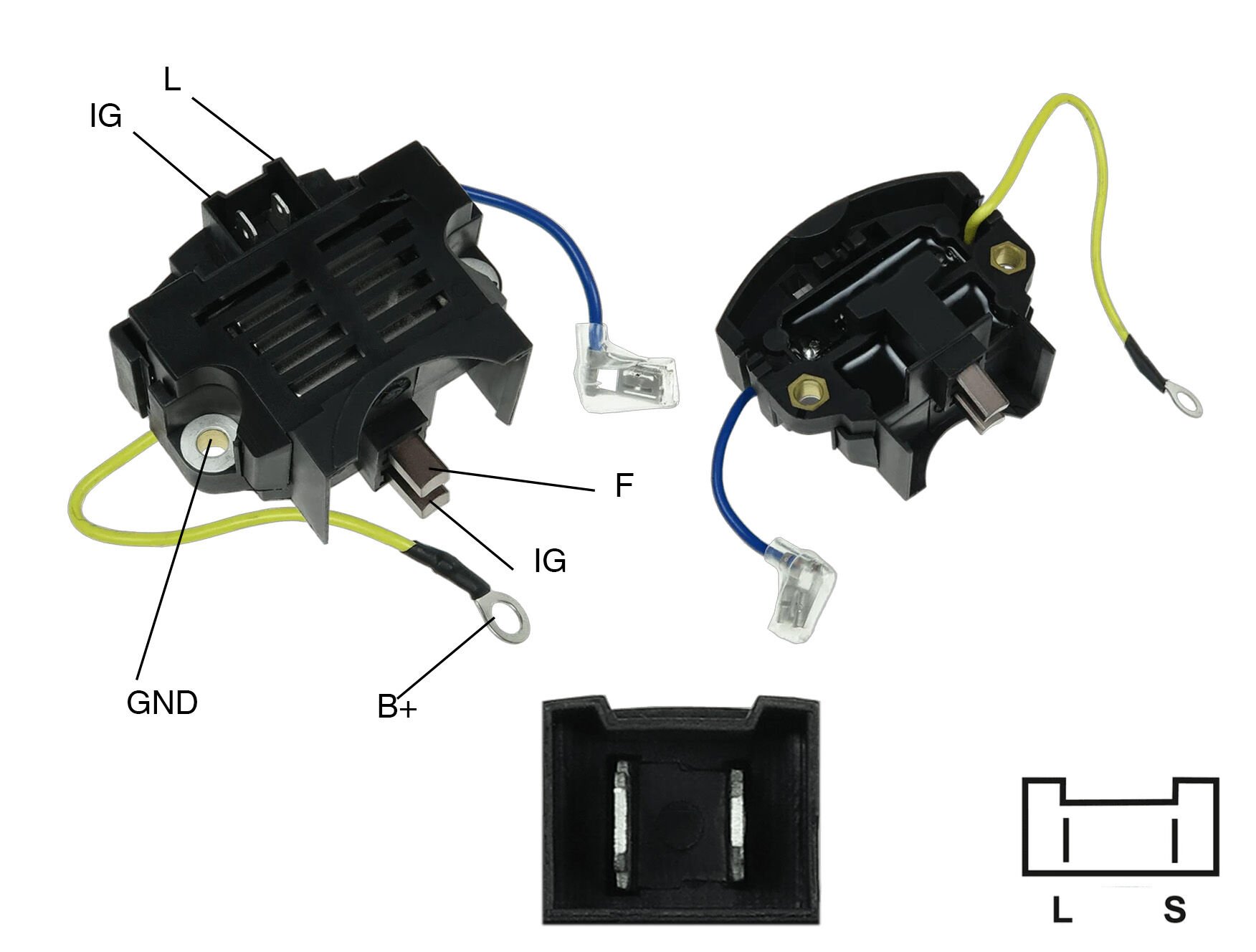 ALTERNATOR KONJEKTOR 12V CIFT FIS CIFT KABLO (INCE/KALIN) MARINE