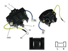 ALTERNATOR KONJEKTOR 12V CIFT FIS CIFT KABLO (INCE/KALIN) MARINE