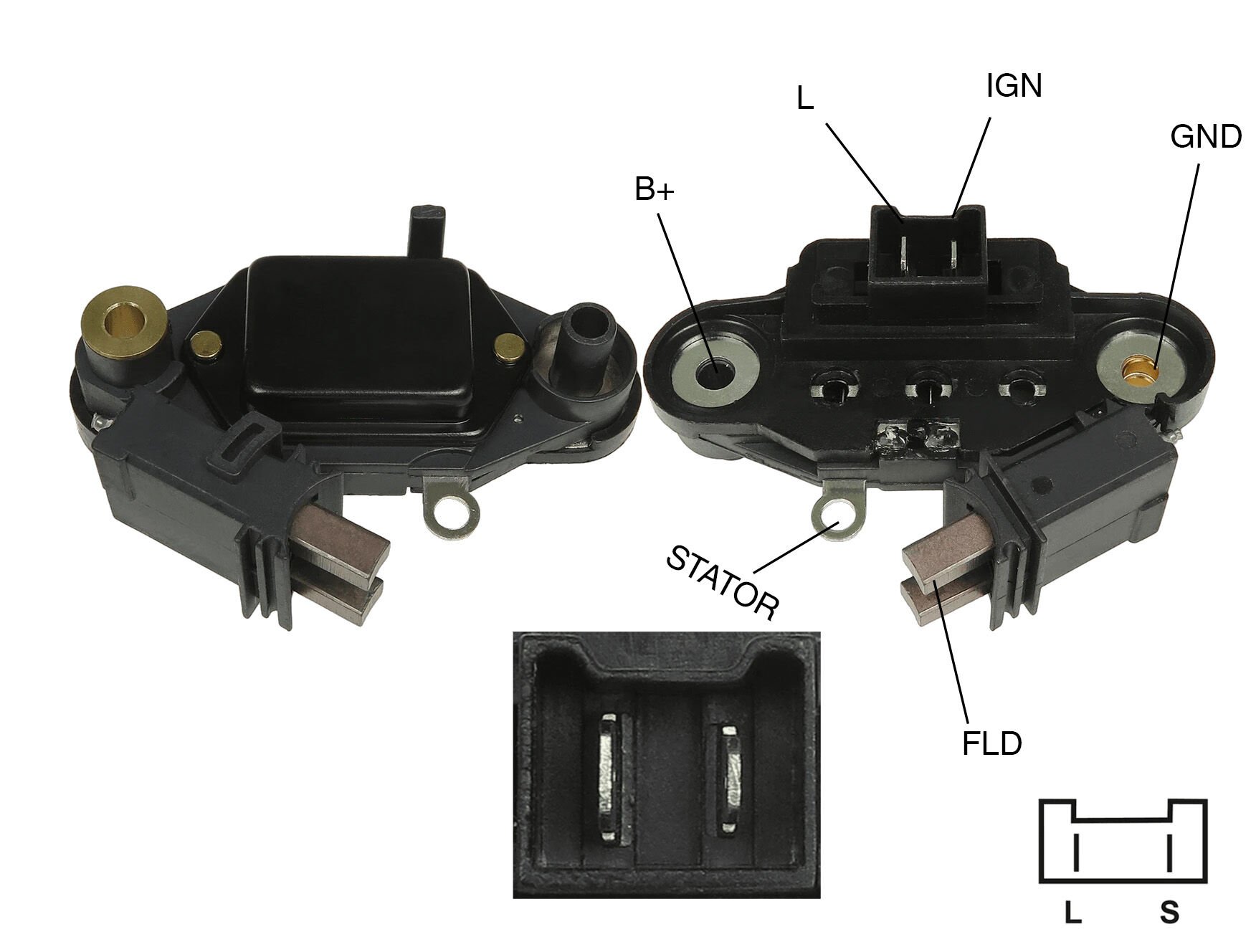 ALTERNATOR KONJEKTOR 12V AUDI / VOLKSWAGEN / MERCEDES CIFT FIS E.M.