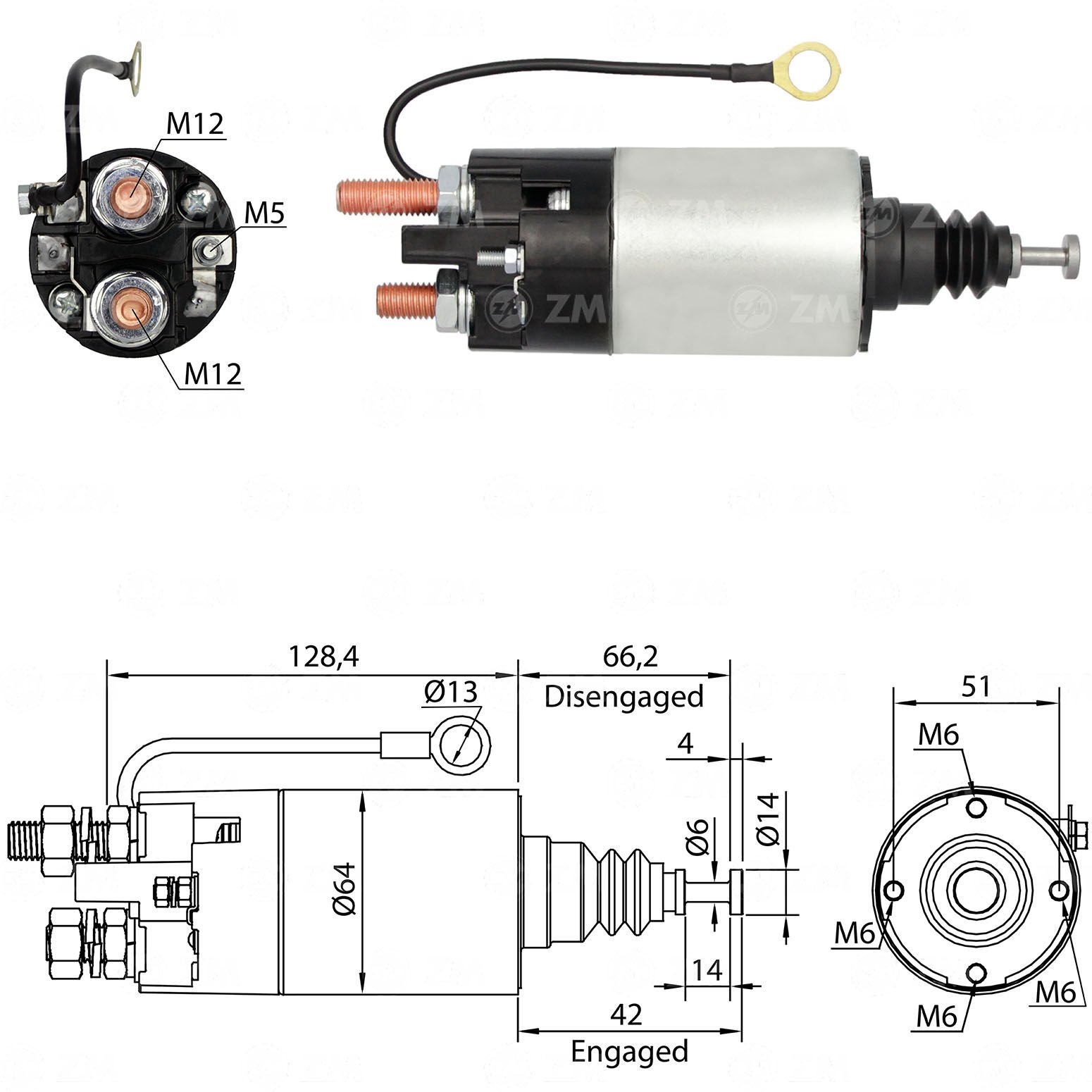 ZM 2842 - MARŞ OTOMATİĞİ 12V