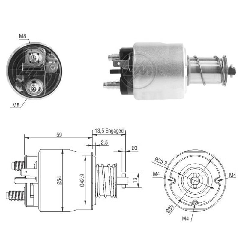ZM 6491 - MARŞ OTOMATİĞİ 12V