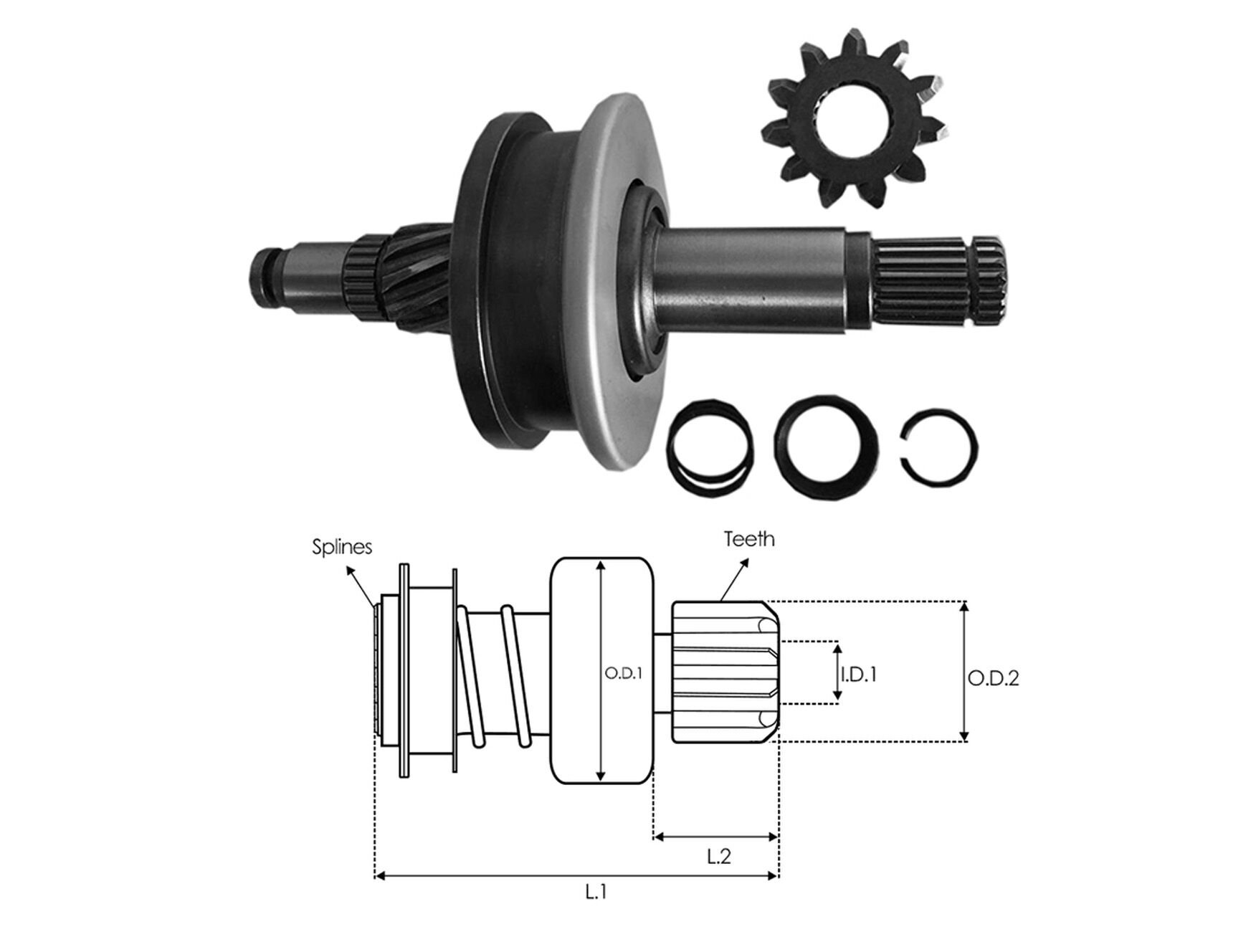 MARS DISLISI KIA BONGO / YANMAR MOTOR (CCW) (DISLI KAFALI)