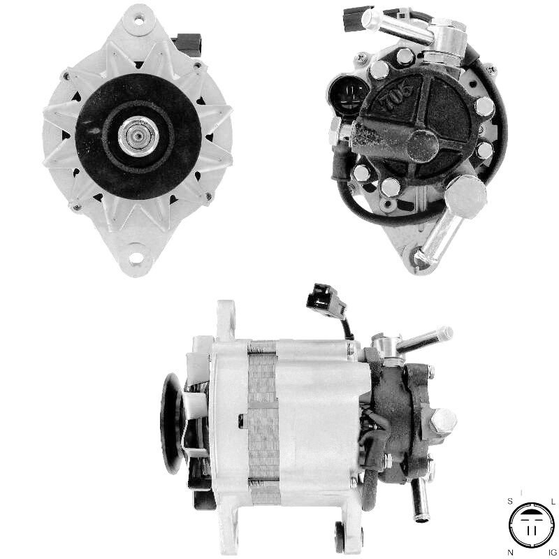 ALTERNATOR 12V 70 AMP OPEL COMBO - ASTRA - VECTRA 1.7 DIZEL (YUVARLAK SOKETLI 4 FIS) (X17DT) (TC4EE1)