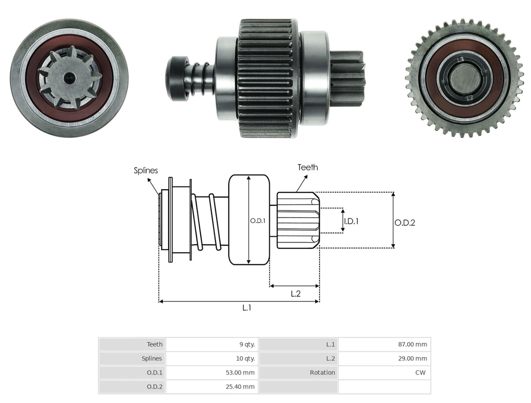 MARS DISLISI 9 DIS VOLVO 240 D - 740 TD - 940 TD
