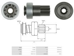 UMD 5676 - MARŞ DİŞLİSİ 10 DİŞ
