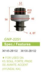 GNP 2251 - MARŞ DİŞLİSİ 10 DİŞ