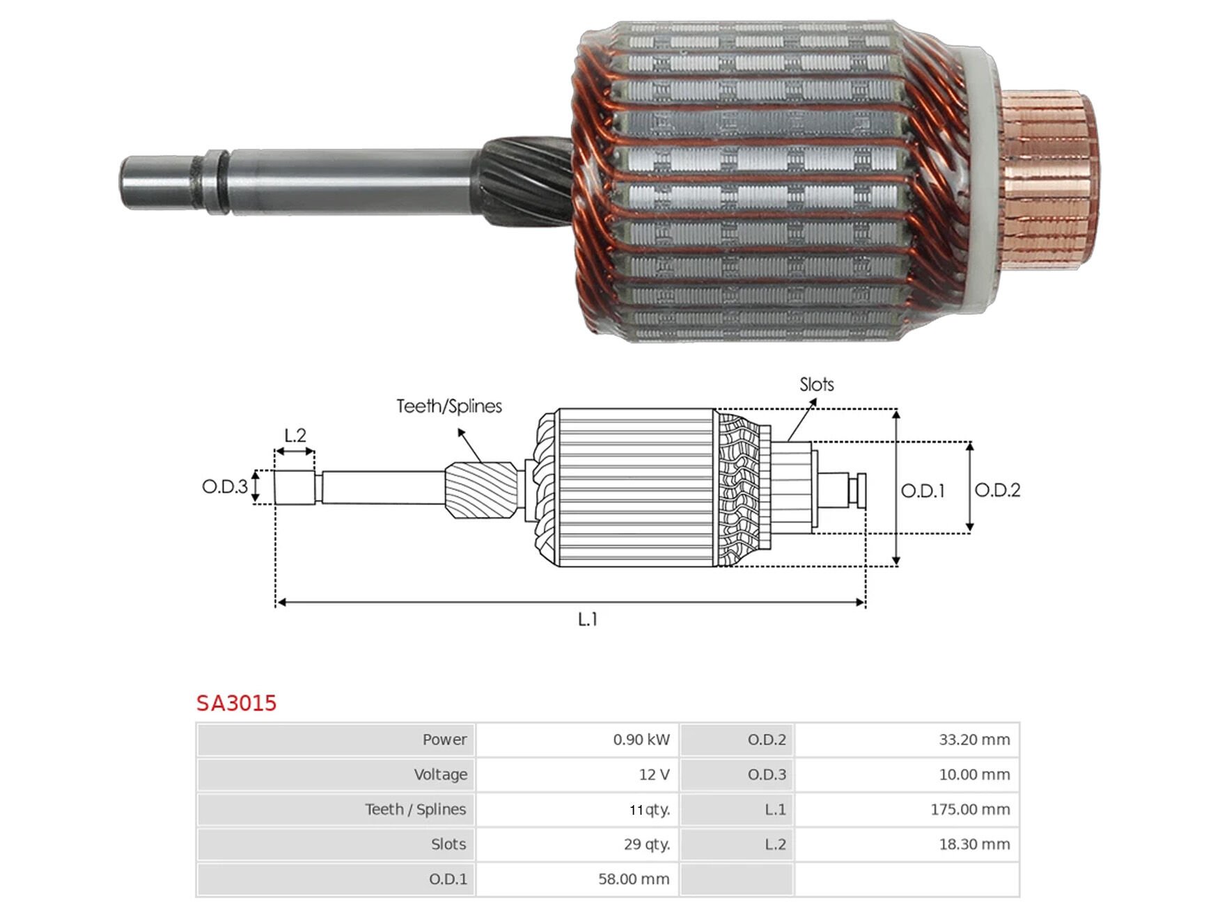 UMK 36100 - MARŞ KOLLEKTÖRÜ 12V 11 DİŞ