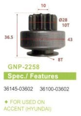 GNP 2258 - MARŞ DİŞLİSİ 10 DİŞ