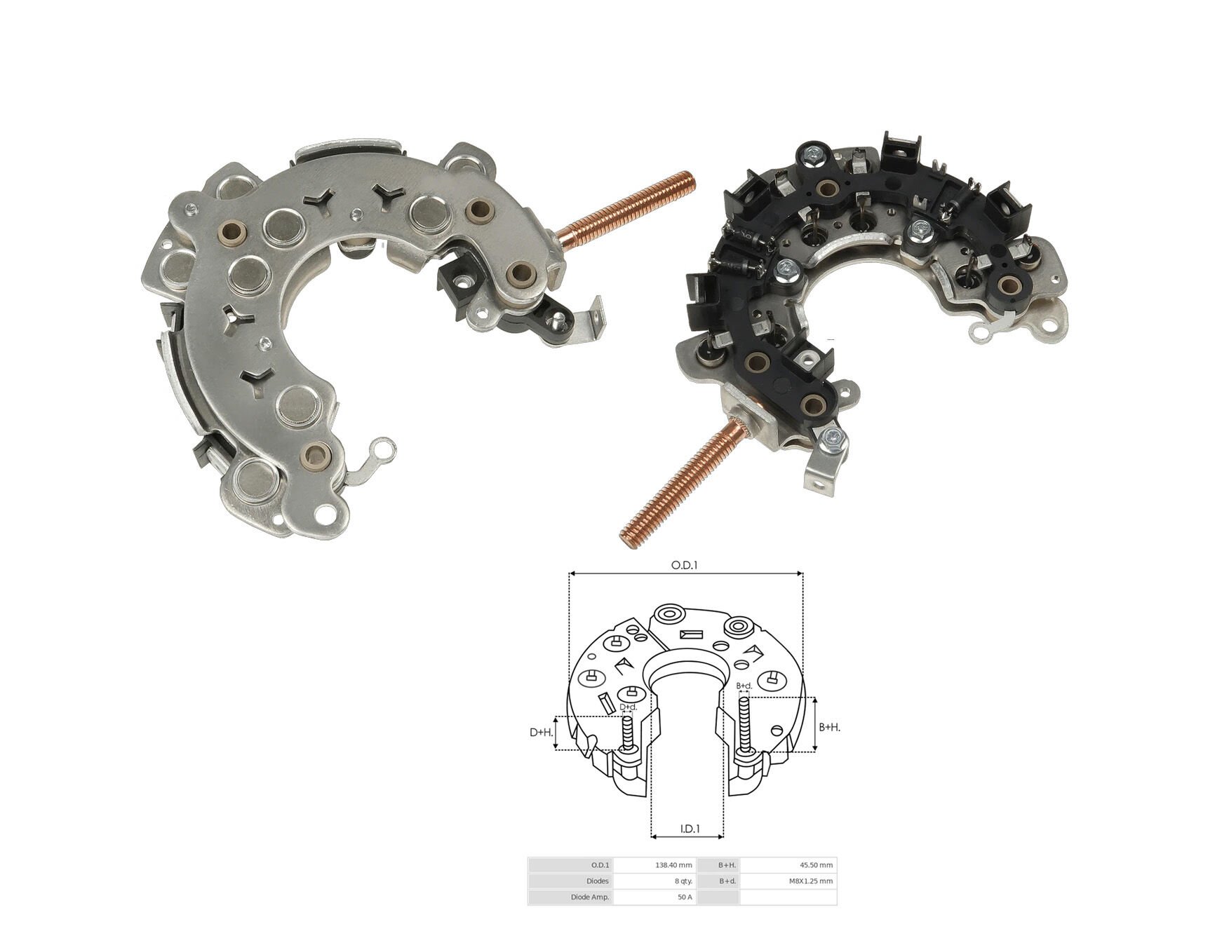 URN 9535 - ALTERNATÖR DİOT TABLASI